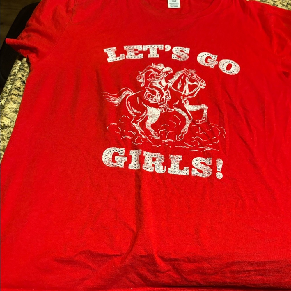 PINK Victoria's Secret Red Graphic Tee